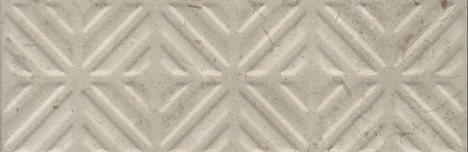 Керамическая плитка Бордюр Карму бежевый обрезной 9,6x30