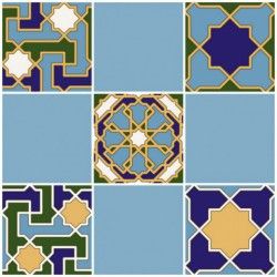 Мозаика багдад синий верх 02 30x34