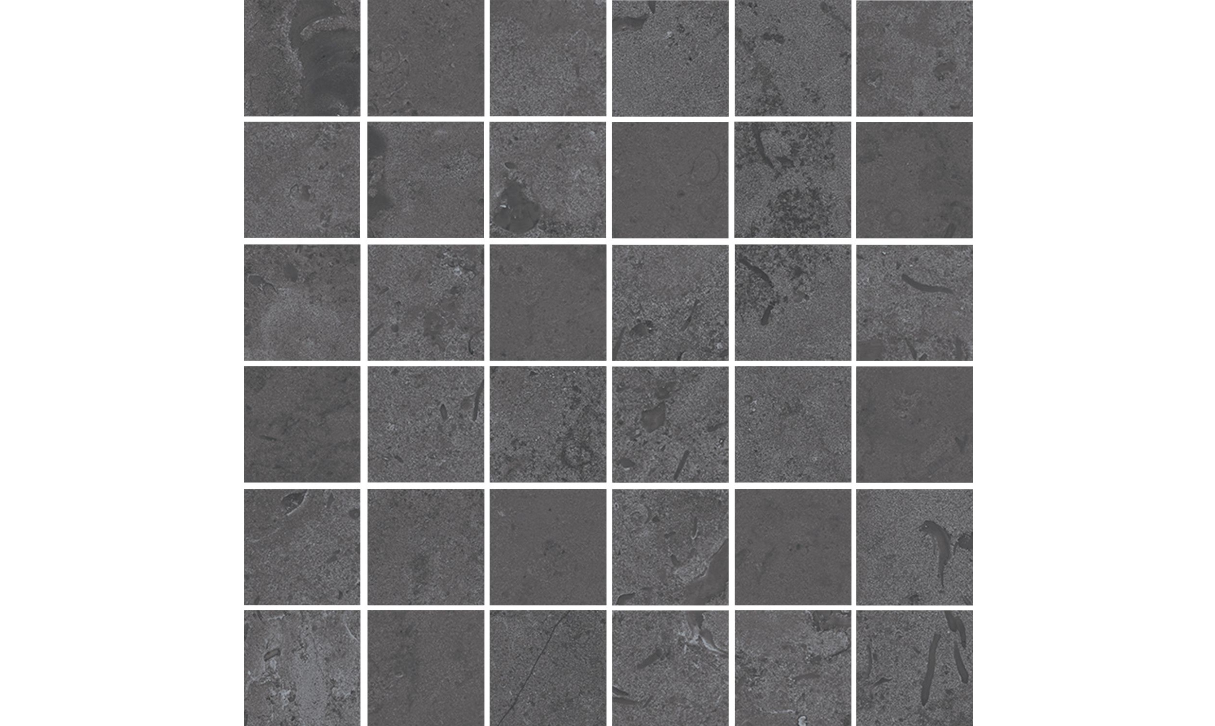 Мозаика Про Лаймстоун серый темный мозаичный 30x30