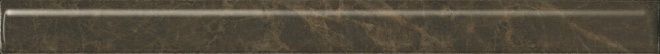 Керамическая плитка Бордюр Гран-Виа коричневый обрезной 2,5x30