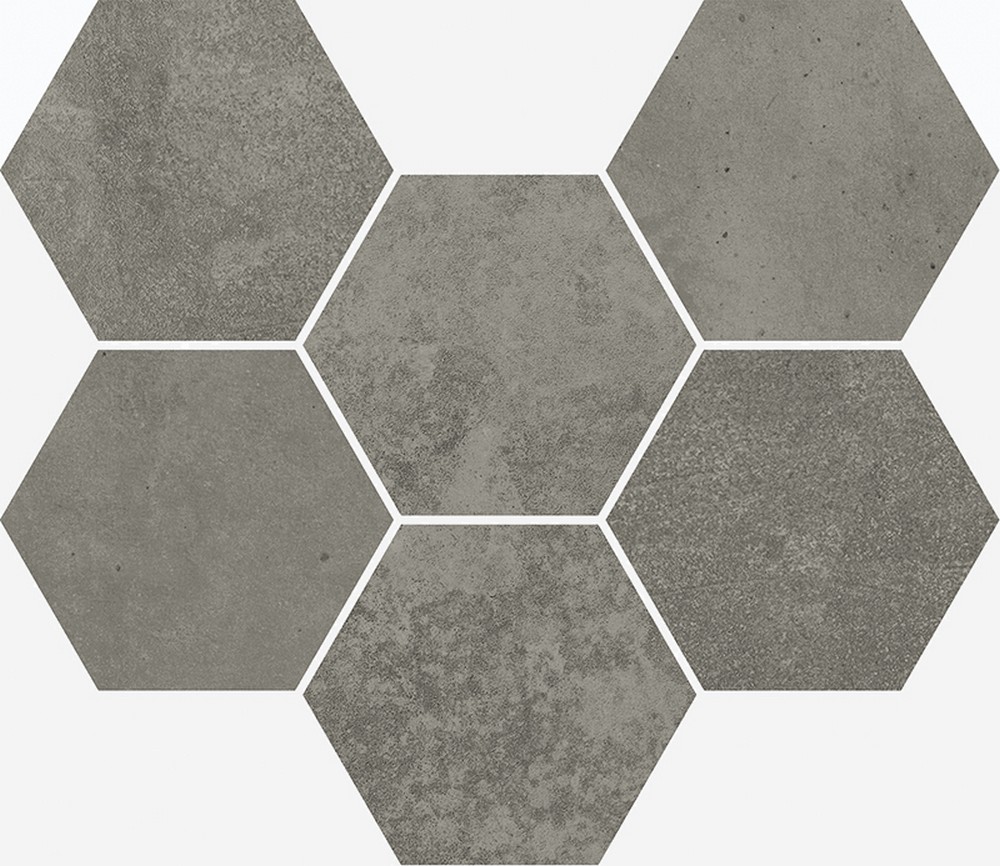 Мозаика Italon Terraviva Dark Hexagon 25x29