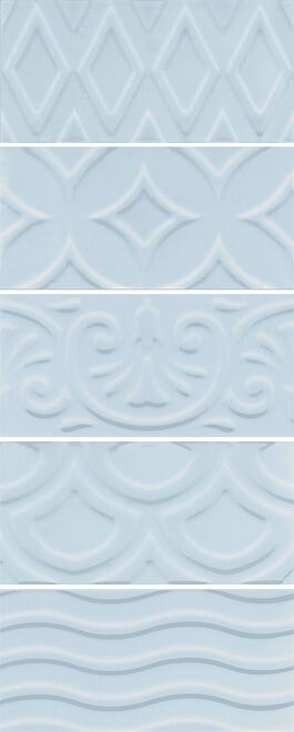 Керамическая плитка авеллино голубой структура mix 7,4x15