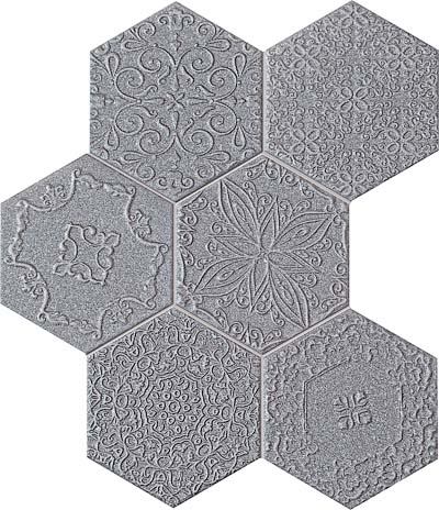 Мозаика lace graphite  802987.2 22,1x28,9