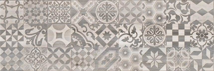 Керамическая плитка Альбервуд декор2 белый 20x60