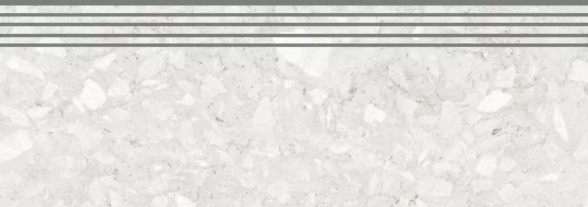 Ступени Керранова molekula white белый 30x120