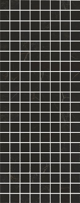 Керамическая плитка Декор Алькала черный мозаичный 20x50