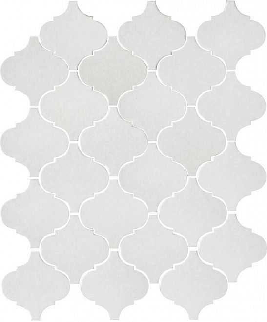 Керамическая плитка арабески глянцевый белый 26x30