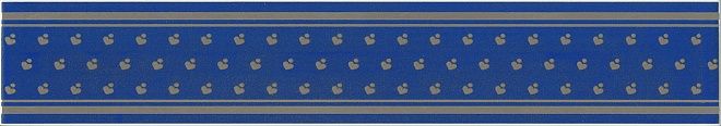 Керамическая плитка бордюр фонтанка синий 7,2x40