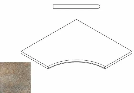 Керамогранит ЭМЕРАЛЬД БОРТИК 60x60 УГЛ.ЗАКР.30 60x60