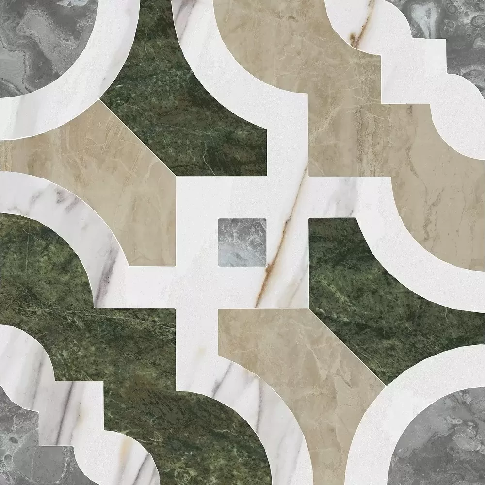 Керамическая плитка Декор kerama marazzi id172 Риальто Нобиле наборный лаппатированный 30x30