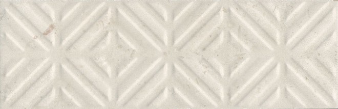 Керамическая плитка Бордюр Карму бежевый светлый обрезной 9,6x30