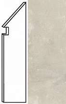 Керамогранит boost white battiscopa sag.dx 7,2x30