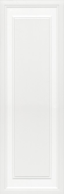Керамическая плитка Фару панель белый обрезной 25x75