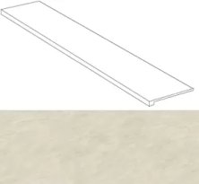 Ступени marvel imperial white scalino lap. 150 33x150