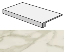 Ступени marvel royal calacatta scalino lappato 33x60