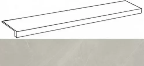 Ступени Континуум Сильвер ступ. фронт 33x160