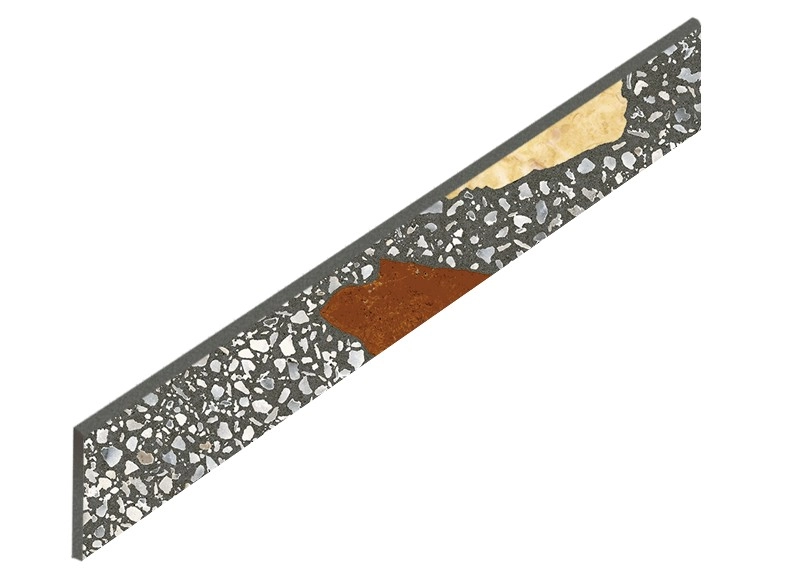 Плинтус coliseumgres Палладио Блэк 610130005320 черный 7.2x60