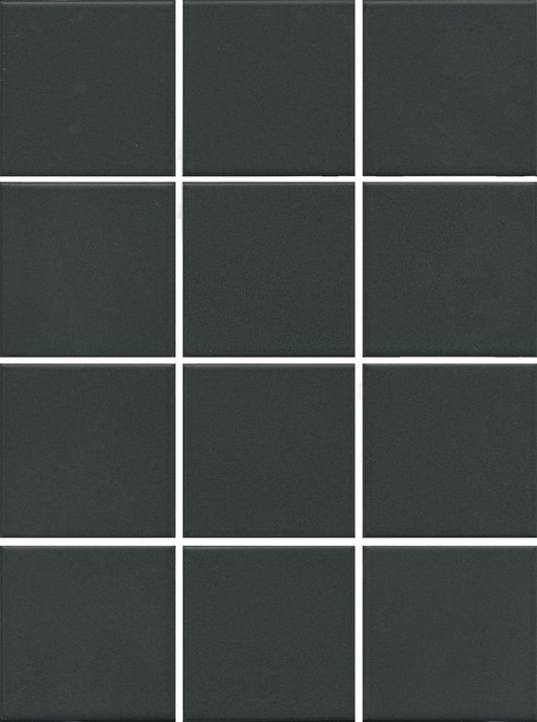 Керамическая плитка Агуста черный из 12 частей 9,8x9,8
