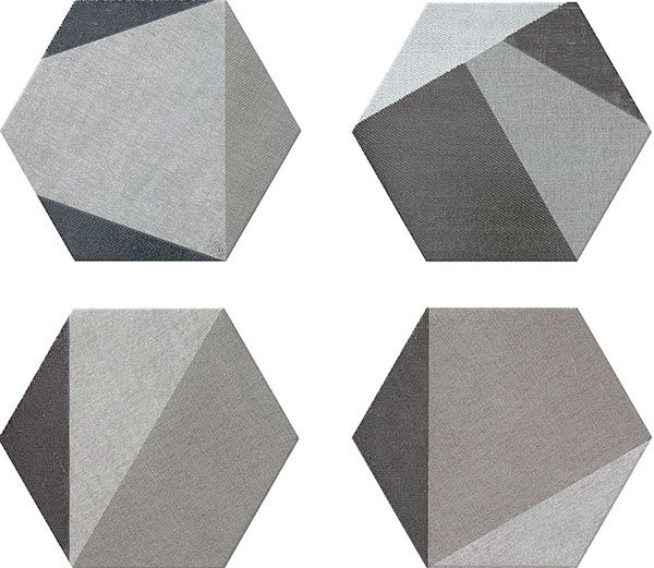 Керамогранит hextangram fabric grey 28,5x33