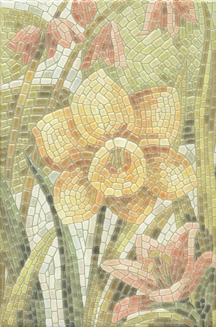 Керамическая плитка Декор Летний сад Лилии лаппатированный hgd\a144\880l 20x30