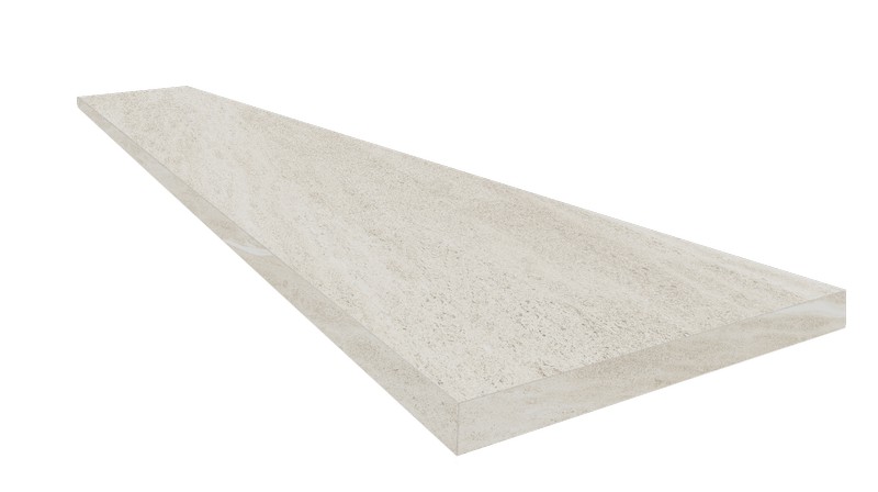 Ступени coliseumgres Контеа Уайт угловая правая 620070002566 белый 33x120