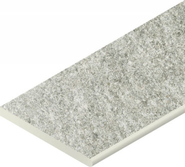 Керамогранит Бортик Нордика Айс закругленный правый 620090001053 серый 30x60