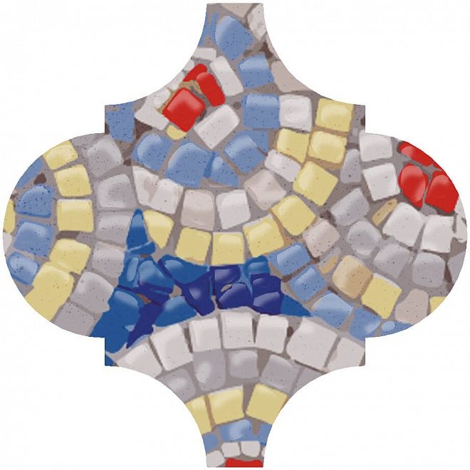 Керамическая плитка Декор Арабески Майолика Гауди op\a172\65000 6,5x6,5