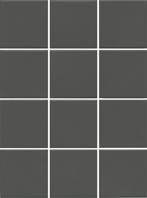 Керамическая плитка Агуста серый темный из 12 частей 9,8x9,8
