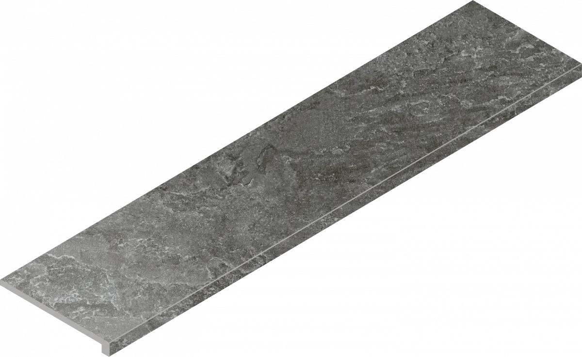 Ступени Италон Магма Графит угловая правая 620070002984 серый 33x120