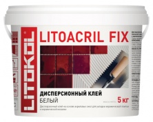Дисперсионный клей белого цвета LITOACRIL FIX