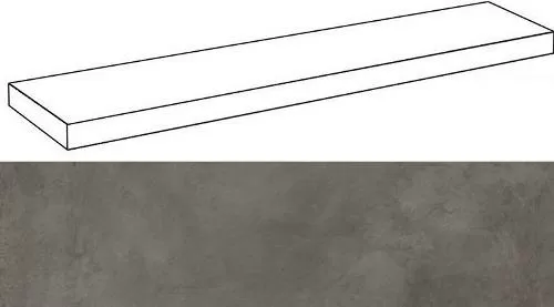 Ступени МИЛЛЕНИУМ БЛЭК СТУП.УГЛ.ЛЕВ 620070001280 33x120