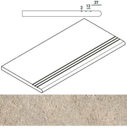 Ступени ДЕЗЕРТ СТУПЕНЬ ЗАКРУГ.ГРИП 30x60 ЛЕВ 30x60