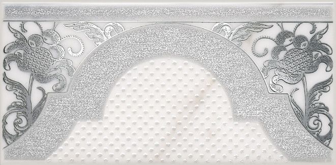 Керамическая плитка Декор Фрагонар белый hgd\a266\16071 7,4x15