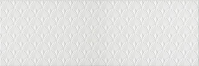 Керамическая плитка Гарса структура белый обрезной 25x75