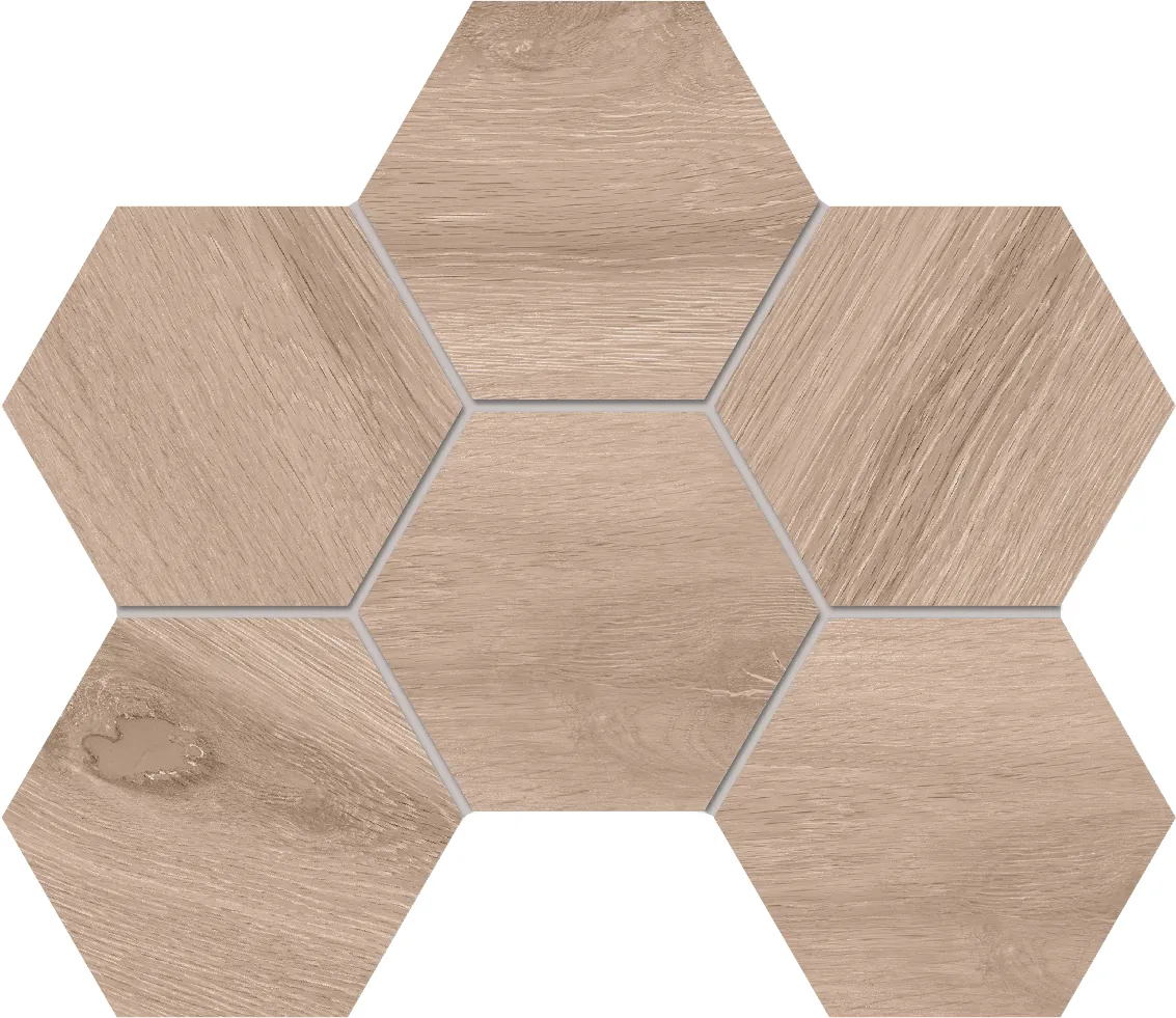 Мозаика estima si01 ametis selection hexagon oak бежевый 25x28.5