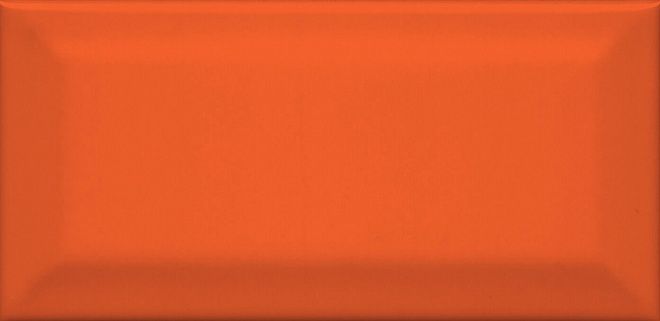 Керамическая плитка клемансо оранжевый грань 7,4x15