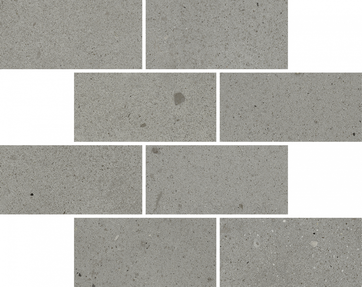 Мозаика Италон Авангард Айрон Минибрик 610110001214 серый 23.7x29.5