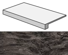 Ступени marvel absolute brown  scalino lappato 33x60