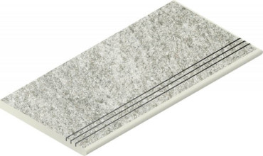 Ступени Нордика Айс закругленная грип правая 620040000162 серый 30x60