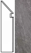 Керамогранит Брейв grey battiscopa sag. sx 7,2x30