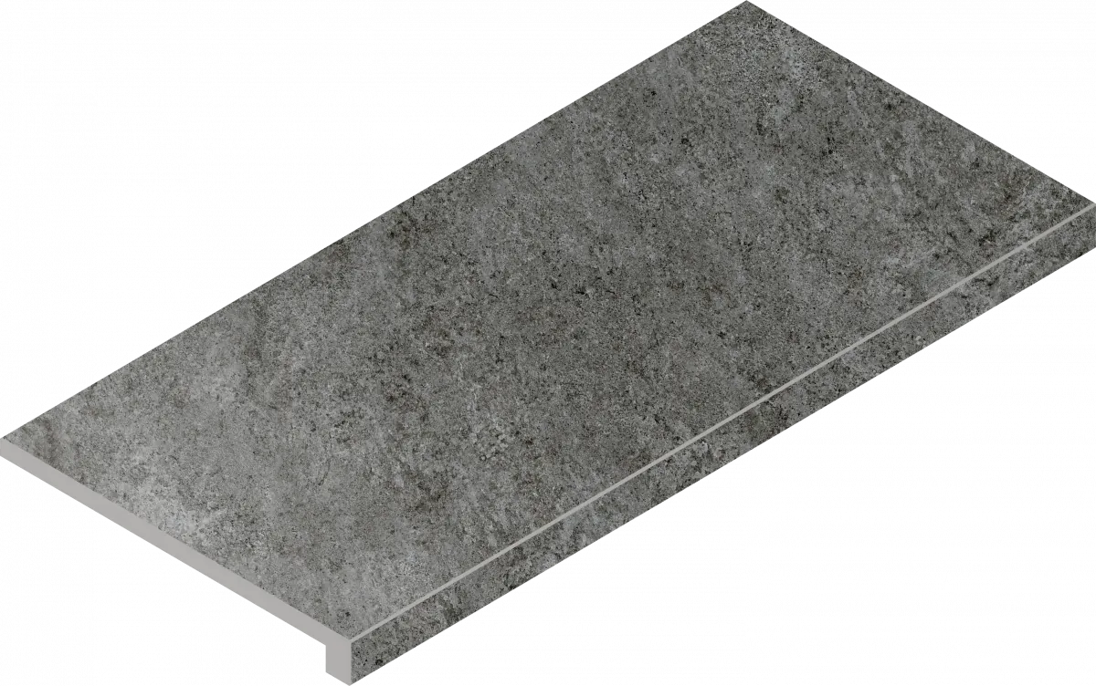 Ступени Италон Магма Графит Грип угловая правая 620070002969 серый 33x60