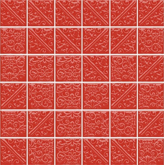 Керамическая плитка Ла-Виллет красный 30,1x30,1