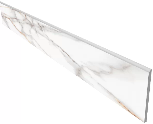 Плинтус estima sm03 ametis supreme ferrum белый полир. 7x60