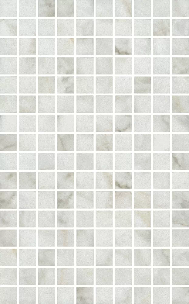 Керамическая плитка Декор kerama marazzi mm6432 Кантата мозаичный белый глянцевый 25x40