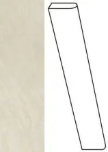 Керамогранит Марвел Империал Вайт battiscopa lapp. 7,2x60