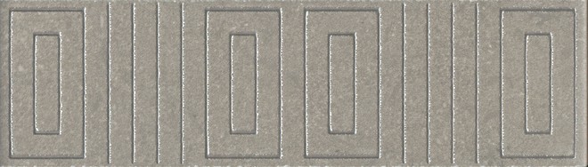 Керамическая плитка Бордюр Матрикс серый 5,7x20