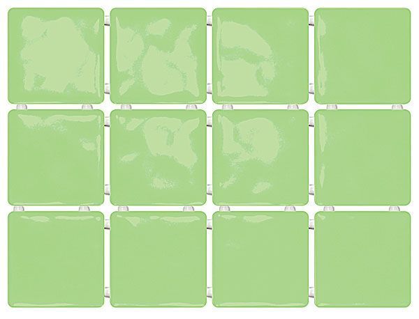 Керамическая плитка Сезоны зелёный, полотно 30х40 из 12 частей 9,9х9,9 9,9x9,9