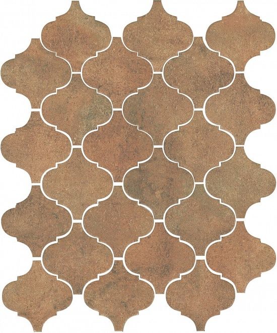Керамическая плитка арабески котто рыжий 26x30