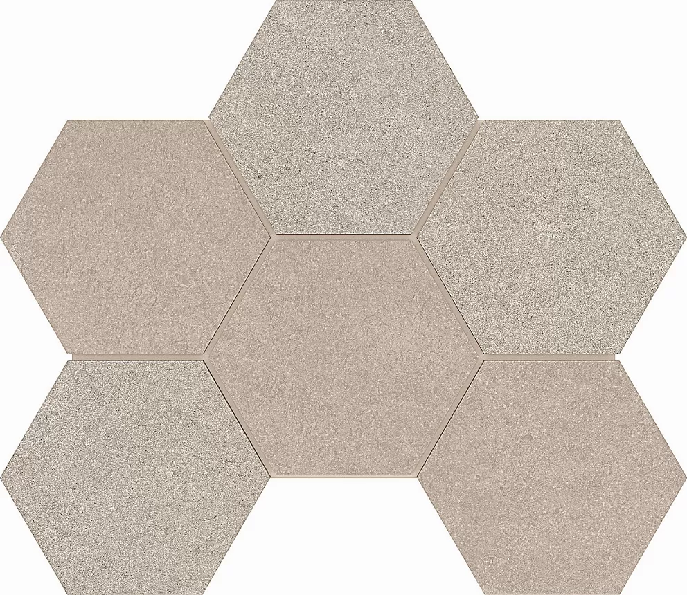 Мозаика estima ln01/te01 luna hexagon beige бежевый 25x28.5