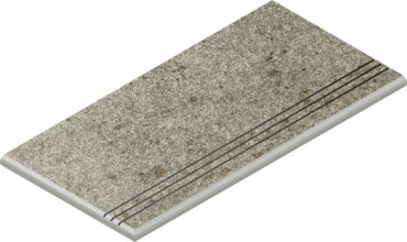 Ступени Нордика Сильвер закругленная грип левая 620040000166 серый 30x60